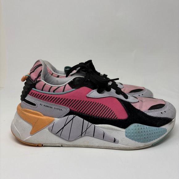Puma RS Running System Women's Sneakers Pink Gray Lightweight Size 6.5 - Picture 2 of 16